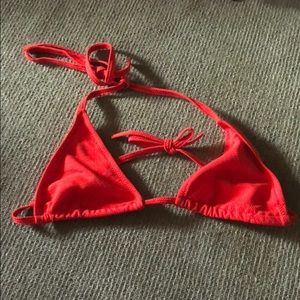 Red bikini top